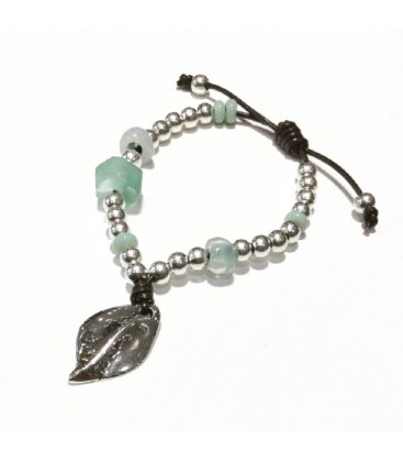 PULS.BOLAS-CRISTAL-REMATE HOJA COL MENTA - 40598