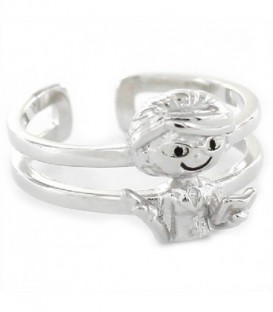 ANILLO PLATA PROFESORA ABIERTO ATRAS - 9108138