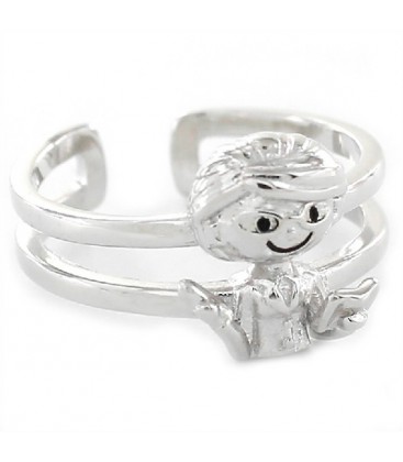 ANILLO PLATA PROFESORA ABIERTO ATRAS - 9108138