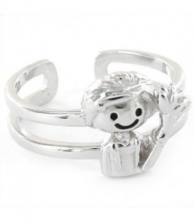 ANILLO PLATA LIMPIADORA ABIERTA ATRAS - 9108122