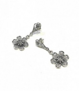 PENDIENTES CHARROS PLATA LARGO 40MM - FIA-116-550