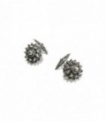 GEMELOS CHARROS PLATA TAMAÑO PIÑA FILIGRANA 18MM - GE-150