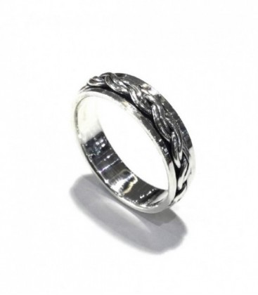 ANILLO PLATA ANTIESTRES PARA HOMBRE,TALLA 27, ANCHO 7MM - SOR27/7MM