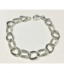 PULSERA PLATA LARGO 21CM - 430199