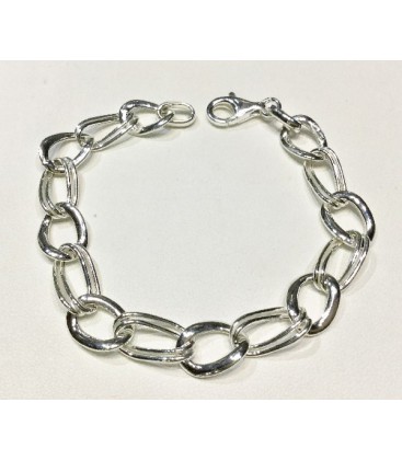 PULSERA PLATA LARGO 21CM - 430199